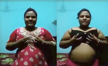Desi bhabhi self playing her big boobs n masturbating