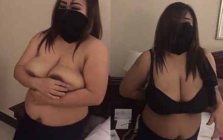 huge boobs mallu aunty prepares for boob job