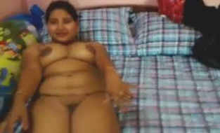 anita lying naked on bed awesome round bigg boobs