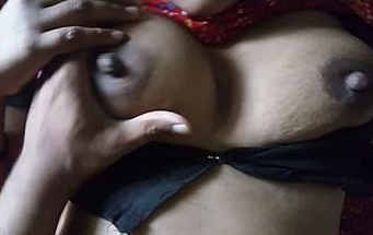 Desi indian wife boobs pressing