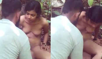 Desi tamil baby fucked in jungle happy sex