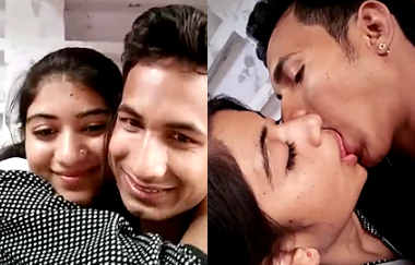 Indian desi couple hot kiss