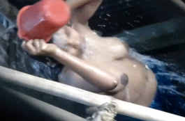 Voyeur yung Indian teen hot wet boobs Shower Sex hiddencam HD