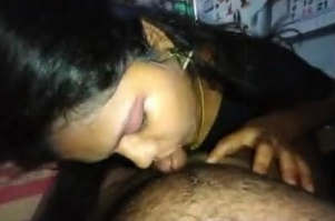 Indian girl gives awesome blowjob part 2